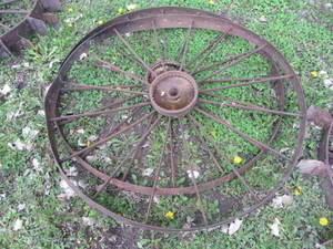 lot 52 image: Steel Wheels, Pair