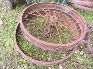 lot 53 image: Steel Wheels, Pair