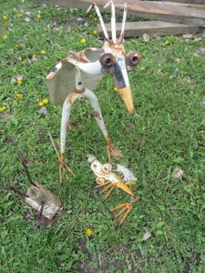 lot 74 image: Scrap Art Bird & Baby