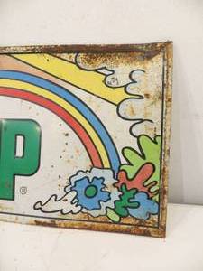 VINTAGE Metal 7UP Sign