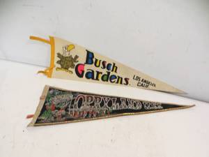 2 VINTAGE Pennants