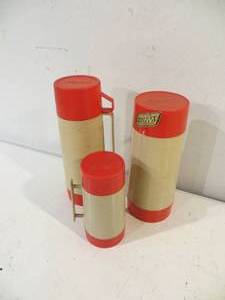3 VINTAGE Aladdin Thermoses