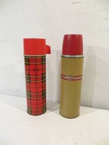2 VINTAGE Thermos-Brand Thermoses