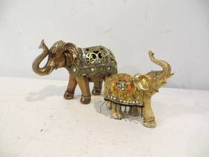 2 Decorative Elephants