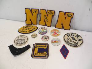 Collection of VINTAGE Patches & Buttons