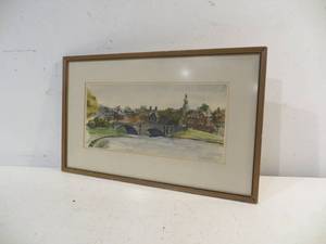 VINTAGE Framed Signed Art Piece