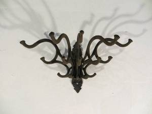 VINTAGE Wrought Iron Adjustable Wall Hook