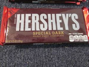 lot 24 image: 6 Hersheys Special Dark Chocolate ...