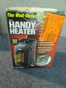lot 61 image: 350-Watt Wall Outlet Handy Heater o...