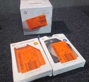 lot 62 image: Google Home Mini Retail $29.00, 2 L...