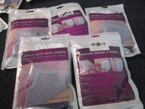 lot 142 image: 5 Max Lothar Rug Grippers Retail $1...