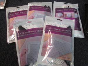 lot 143 image: 5 Max Lothar Rug Grippers Retail $1...