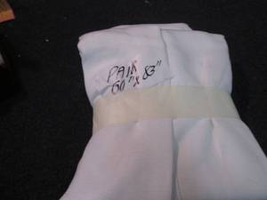 lot 154 image: Pair of Rod Pocket Curtains 40x84 i...