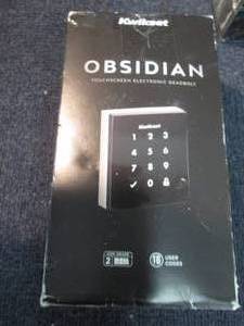 lot 192 image: Kwikset Obsidian Electronic Dead Bo...