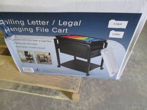 lot 228 image: Rolling Hanging File Cart...