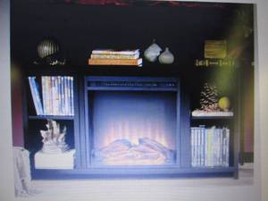 lot 234 image: Black Media-Storage TV Stand and ...