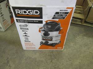 lot 240 image: Ridgid 10 Gal. 6.0-Peak HP Stainles...