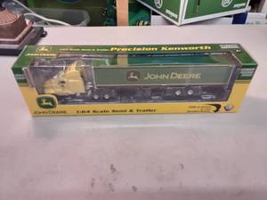 Gearbox Toys John Deere 164 Scale Semi & Trailer