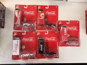Coca Cola Johnny Lightning Die Cast Cars With Cases