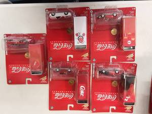 Coca Cola Johnny Lightning Die Cast Cars With Cases
