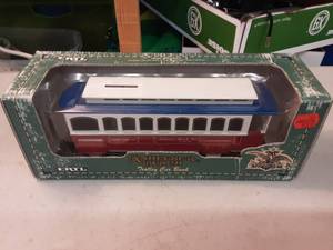 Ertl Die Cast Anheuser -Busch Trolly Car Bank