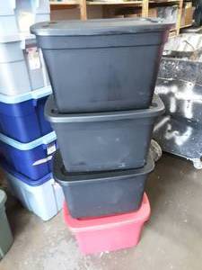 2-10 Gallon Totes With Lids