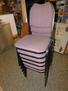 lot 21 image: 6 Matching Stackable Chairs