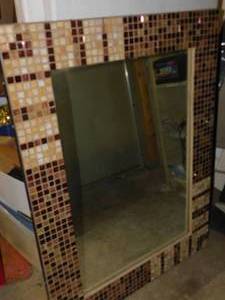 lot 54 image: Mosaic Mirror