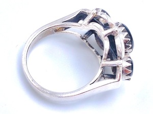 lot 44 image: Zuni Black Onyx Sterling Silver Ring