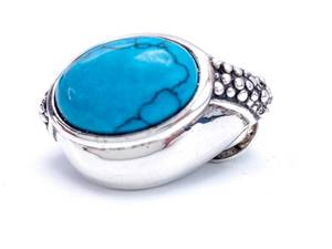 lot 49 image: Premier Designs Turquoise Multi-Clasp Back Earrings