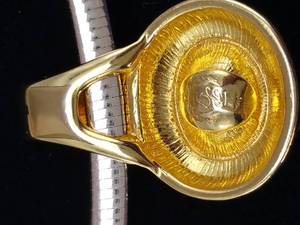 lot 58 image: Primer Designs Stunning Yellow and Gold Sterling Necklace