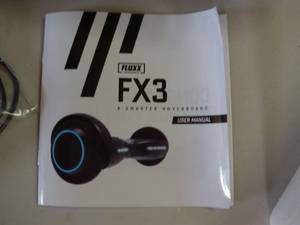 lot 2 image: Fluxx FX3 Hoverboard - Self Balancing Scooter 6.5 w LED Lights - UL2272 Certified-Not used