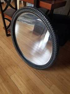 lot 55 image: Large Round Wall Mirror
