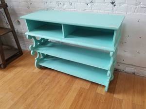 lot 29 image: Robins Egg Intricate Shelving Unit