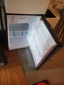lot 26 image: Stainless Steel Frigidaire Mini Refrigerator