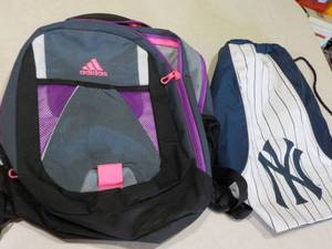 Adidas Backpack and NY Yankees Bag...