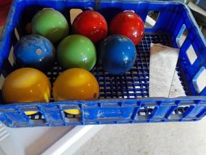 8 Bocce Balls...