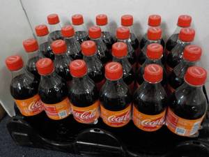 24 pack 16 oz Bottles Coca Cola Ora...