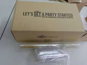 Case of 50 Champagne Flutes and 50 ...