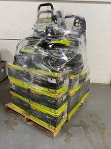 lot 2 image: Huge Pallet of Ryobi Pressure Washers - Damaged or Missing Parts