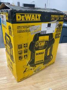 lot 22 image: DEWALT 1400 Peak Amp Jump Starter with Digital Compressor