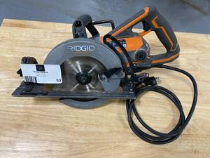 lot 53 image: RIDGID THRUCOOL 15 Amp 7-14 in. Worm Drive Circular Saw