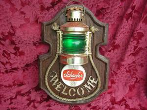 lot 59 image: Vintage Schaefer Light-Up Beer Sign