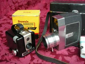 lot 60 image: Vintage Bell & Howell Zoomatic & Kodak Cameras