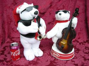 lot 70 image: 2 CocaCola Musical Bears