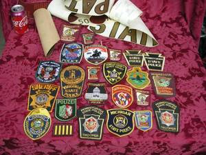 lot 73 image: Law Enforcement Patches, Banners
