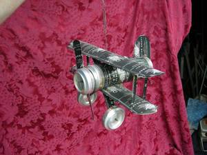 lot 75 image: Whimsical Beer Can Airplane