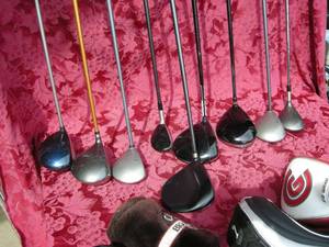 lot 114 image: Variety Big Name Golf Clubs