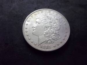 1881 Morgan Silver Dollar