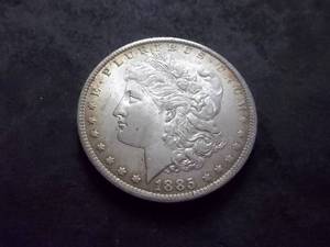 1885 O Morgan Silver Dollar